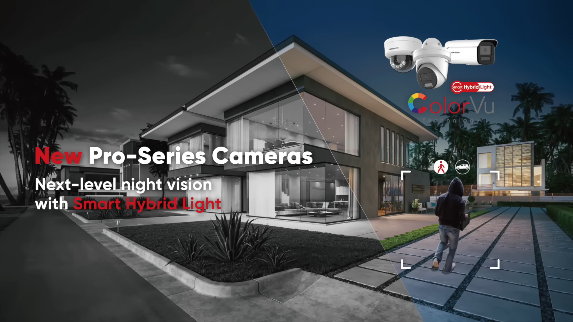 Load video: Introducing the Hikvision’s Smart Hybrid Light Camera with ColorVu, the excellent solution for low-light imaging. This innovative camera is equipped with advanced technology that enhances visibility in challenging lighting conditions. With three lighting modes available - IR light, white light, and smart mode - this camera can suit virtually any need.In this video, we’ll explore the features and benefits of this brand-new camera, discuss its advantages that surpass conventional cameras, and showcase real-world examples of its impressive performance. Upgrade your security system today with Hikvision’s Smart Hybrid Light Camera with ColorVu!