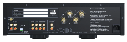 AVID INTEGRA™ Integrated Amplifier - Silver