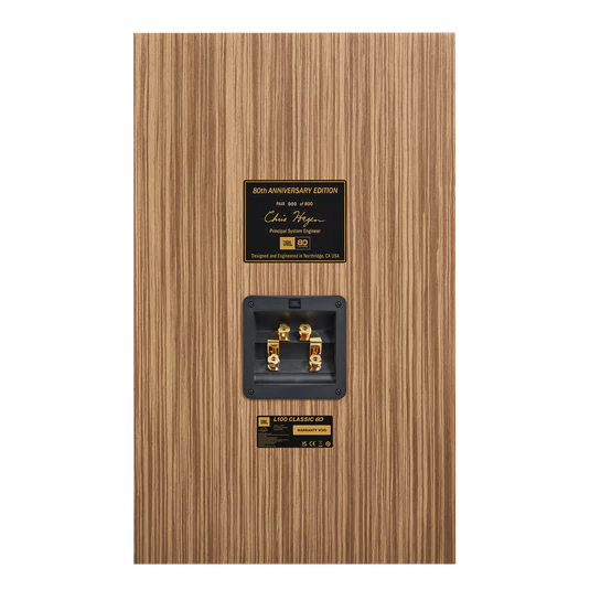 JBL L100 Classic 80 Bookshelf Speakers Pair - 80th Anniversary Edition