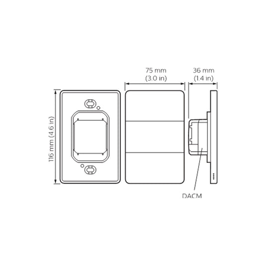 Philips Dynalite Antumbra Button – PA6BPA - Trimira
